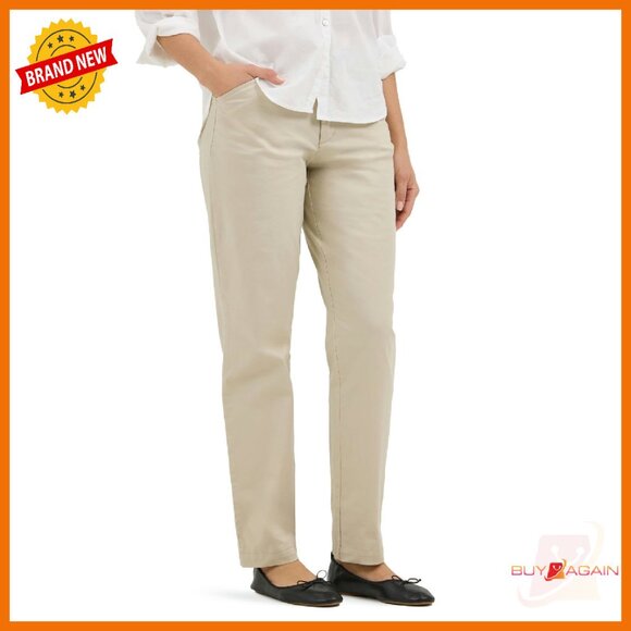 Regular Fit Stretch Chino Pants Straight Leg Casual Wear